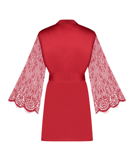 Kimono Satin Lace, Rood