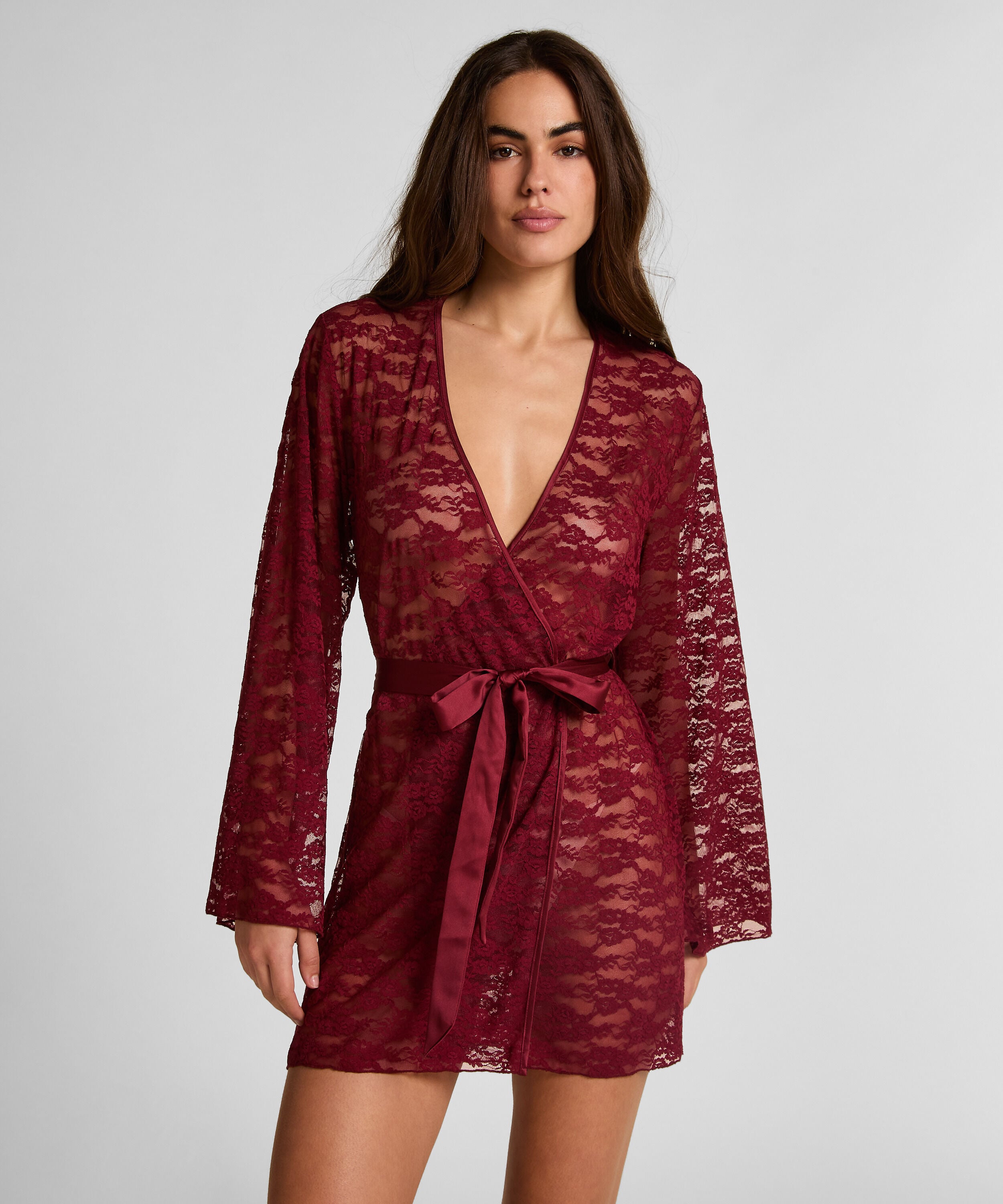 Kimono volledig Kant, Rood