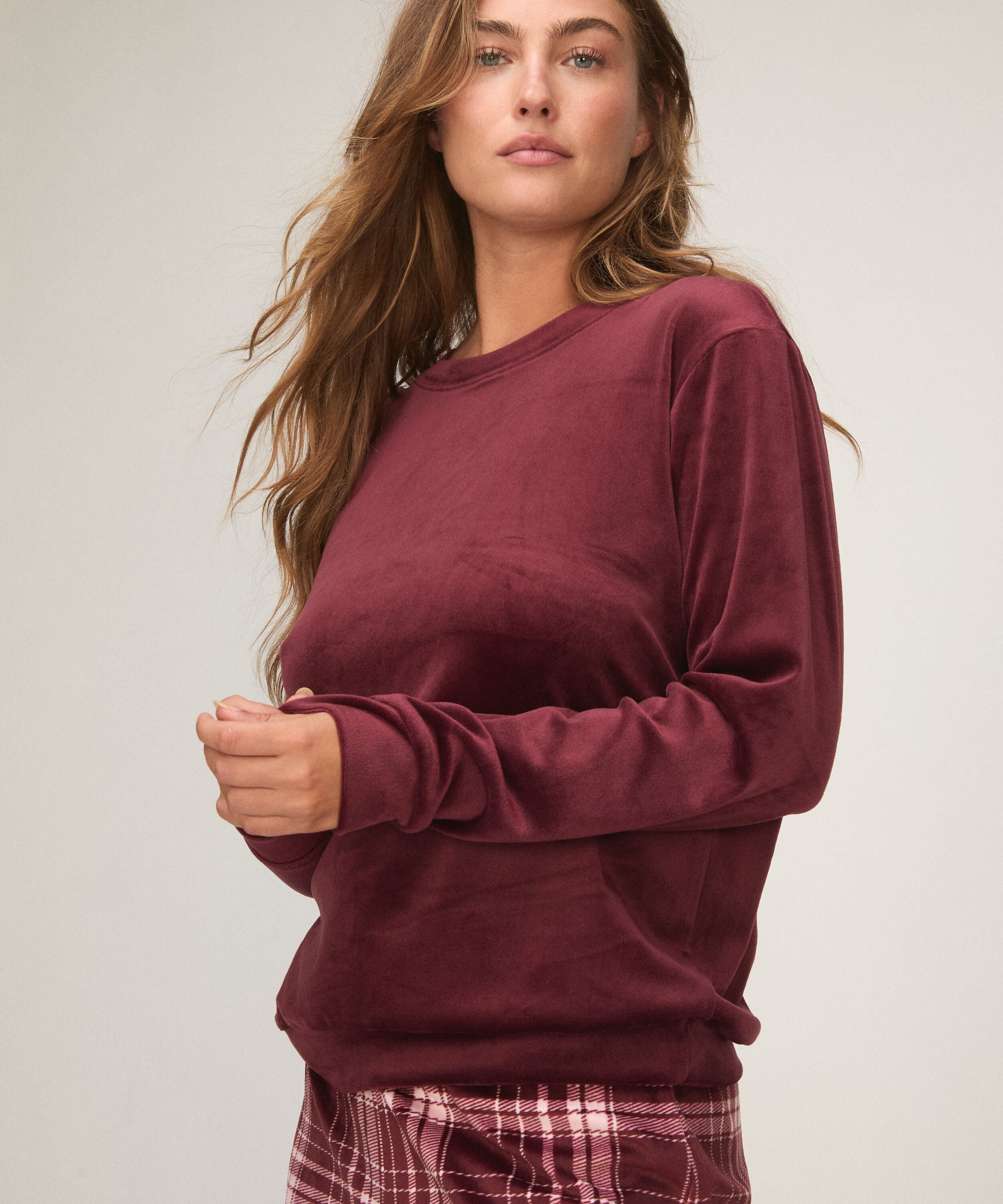 Ensemble pyjama Velours, Pourpre