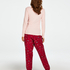 Petite Pyjamabroek Twill, Rood