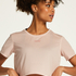HKMX Crop top en maille, Rose