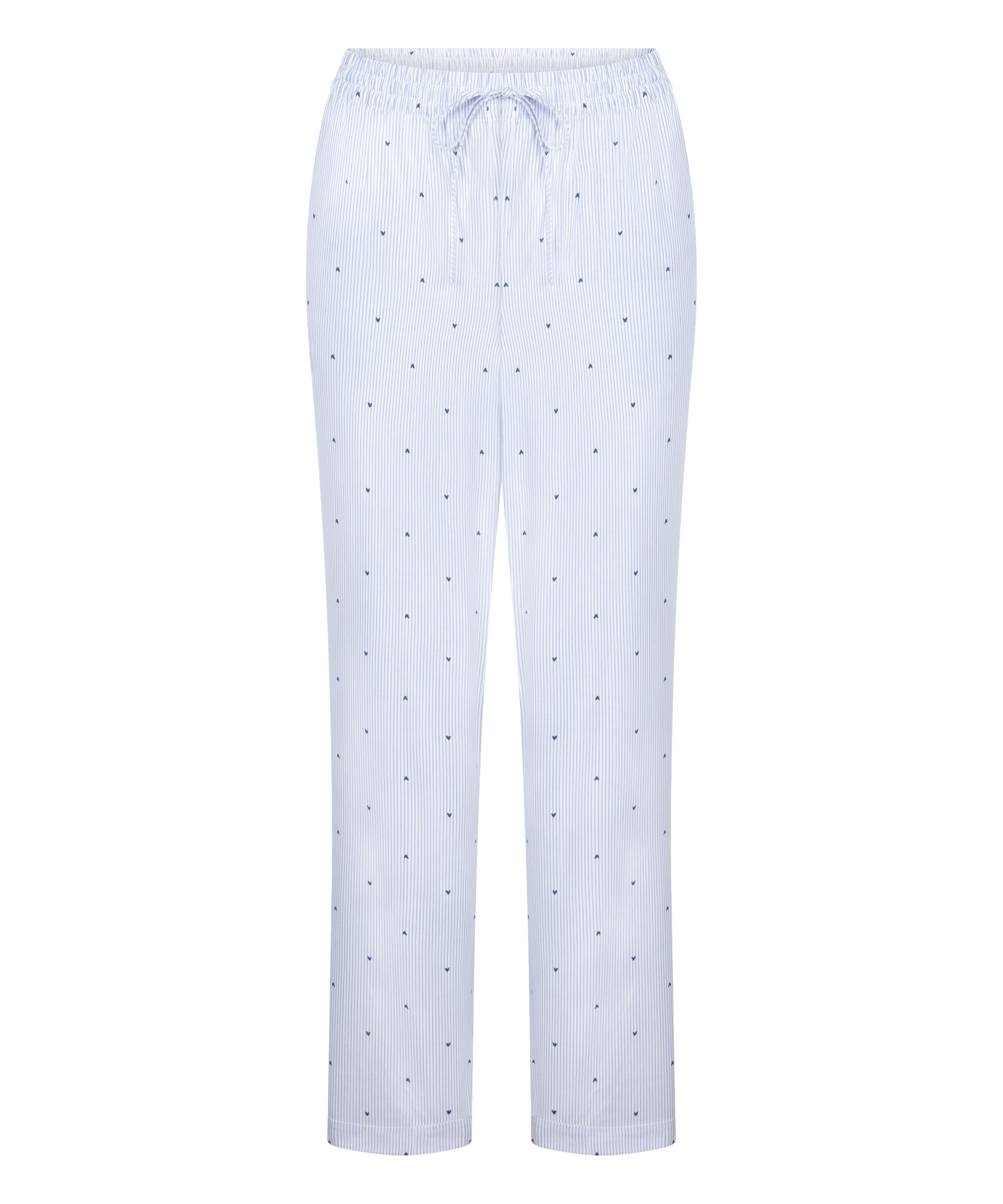Pantalon Cotton Stripe Heart, Bleu