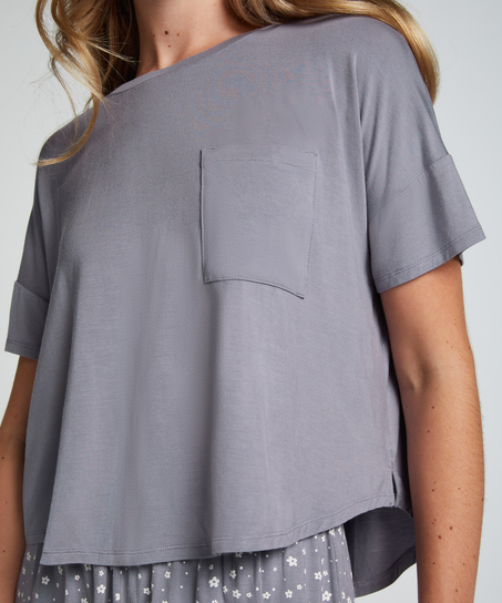 Korte pyjama set, Paars