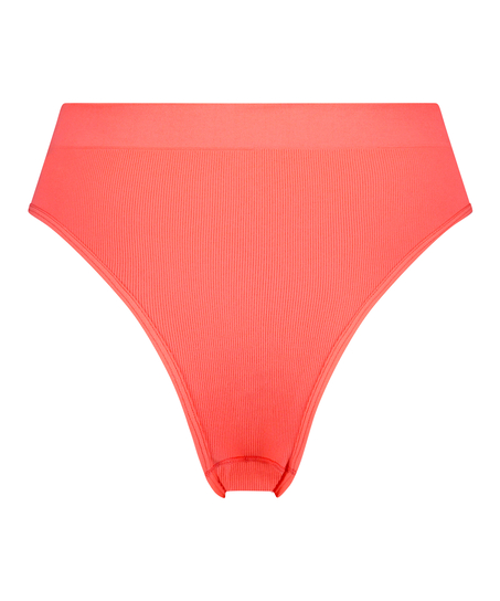 Slip brésilien taille haute Bae, Rose