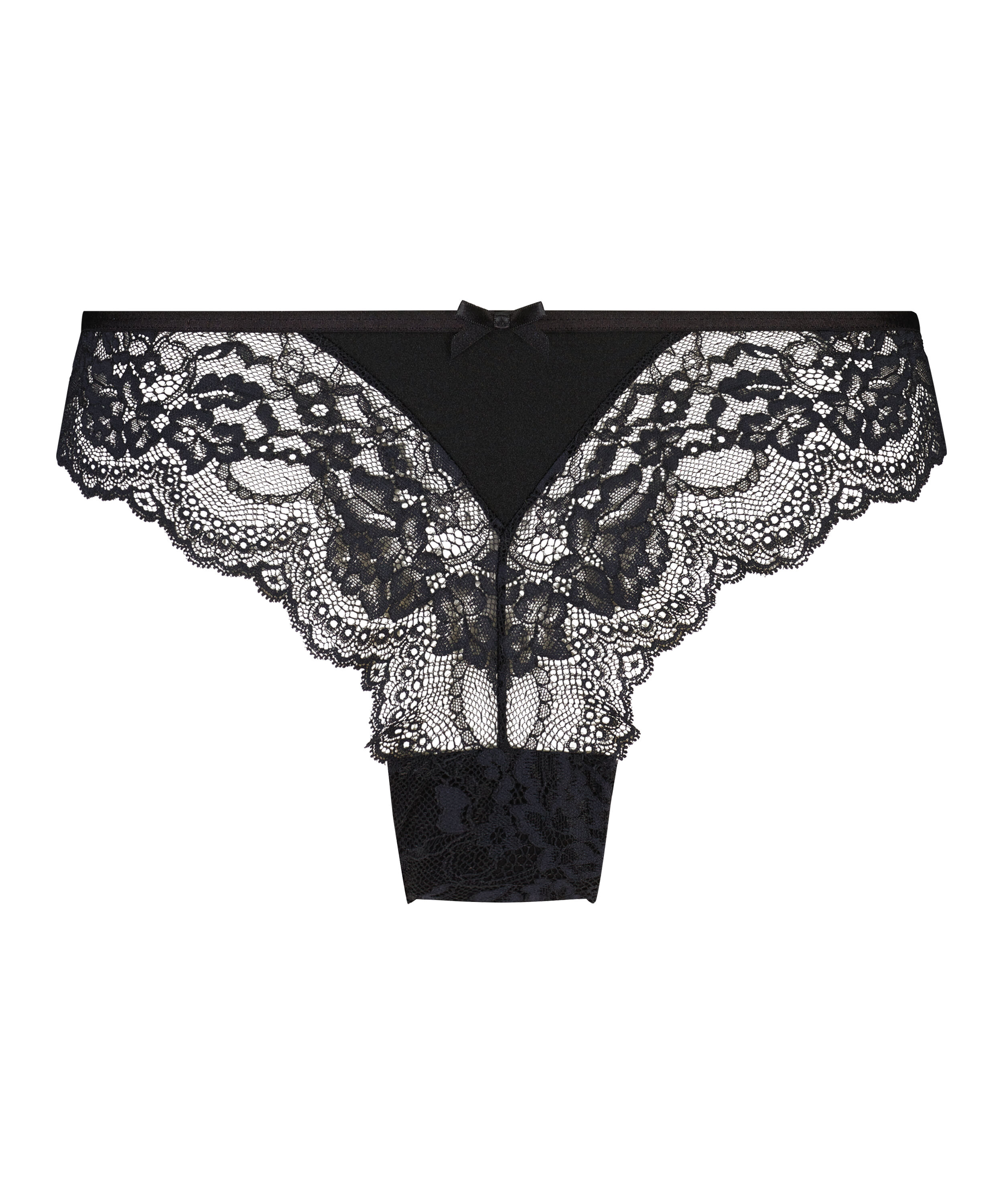 Slip br&eacute;silien jambes hautes Dora, Noir