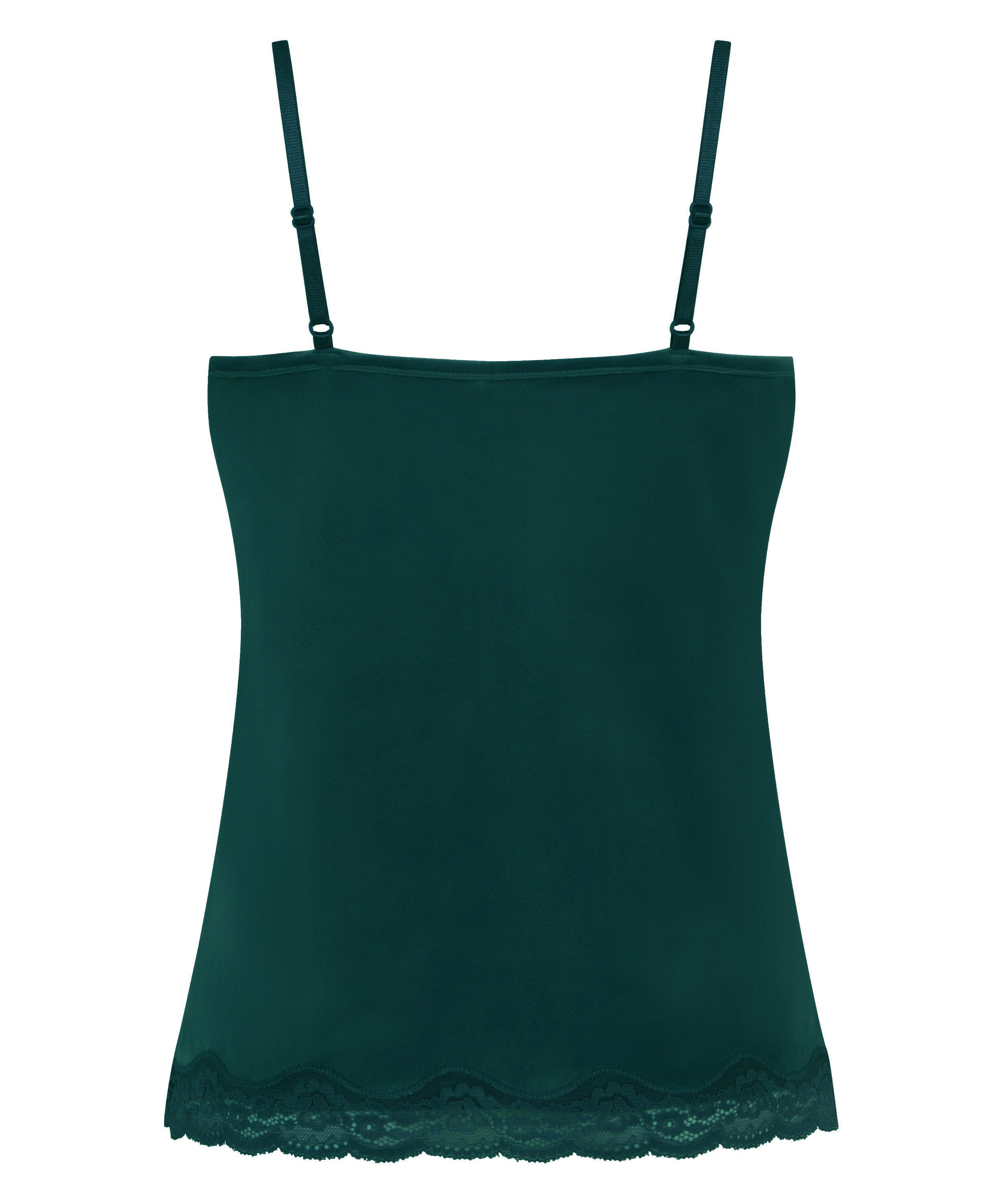 Cami top Velours Lace, Groen, main