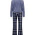 Pyjamaset met tas, Blauw