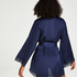 Petite Kimono satin meili, Blauw