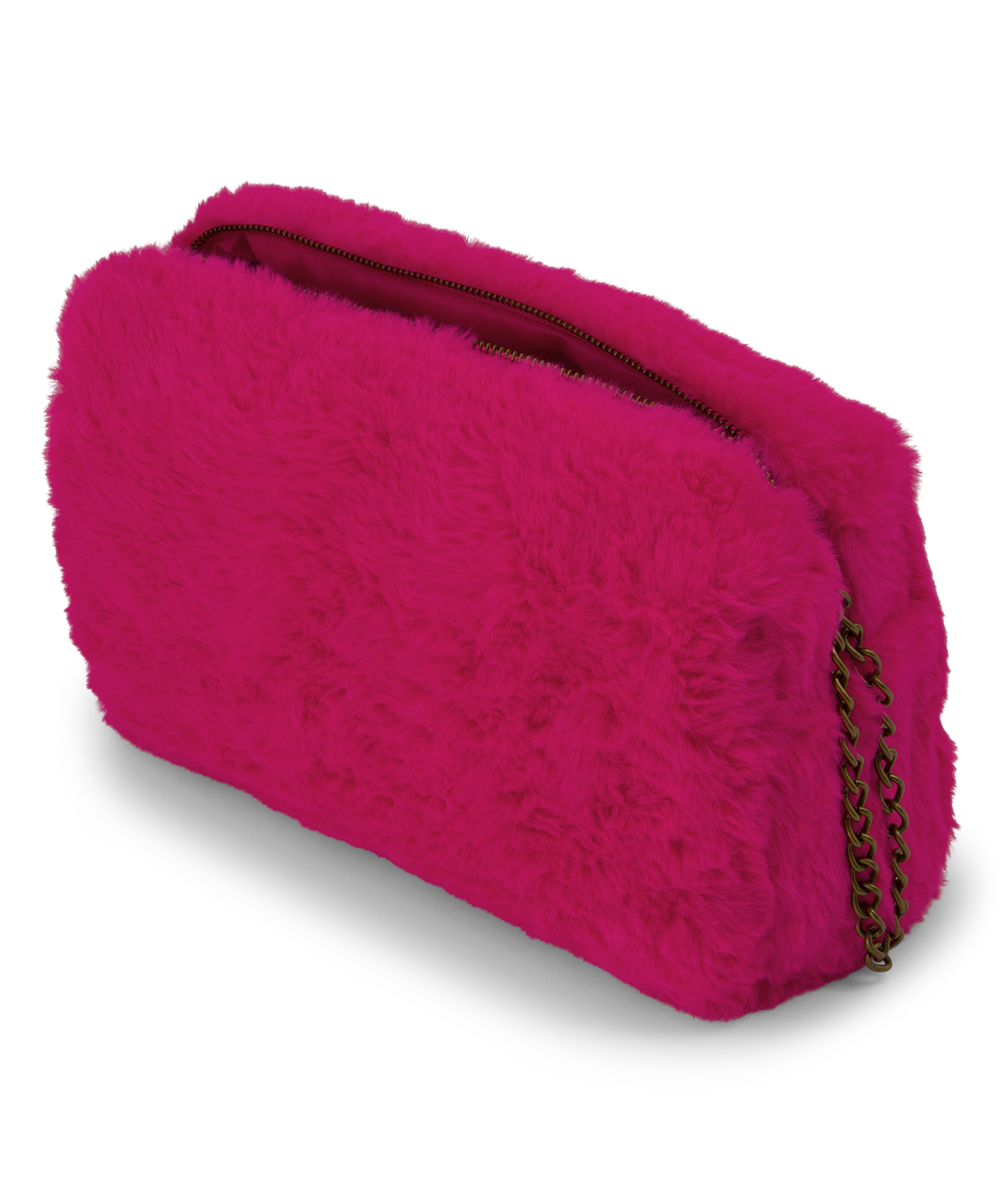 Make-up tas Fake fur, Roze, main
