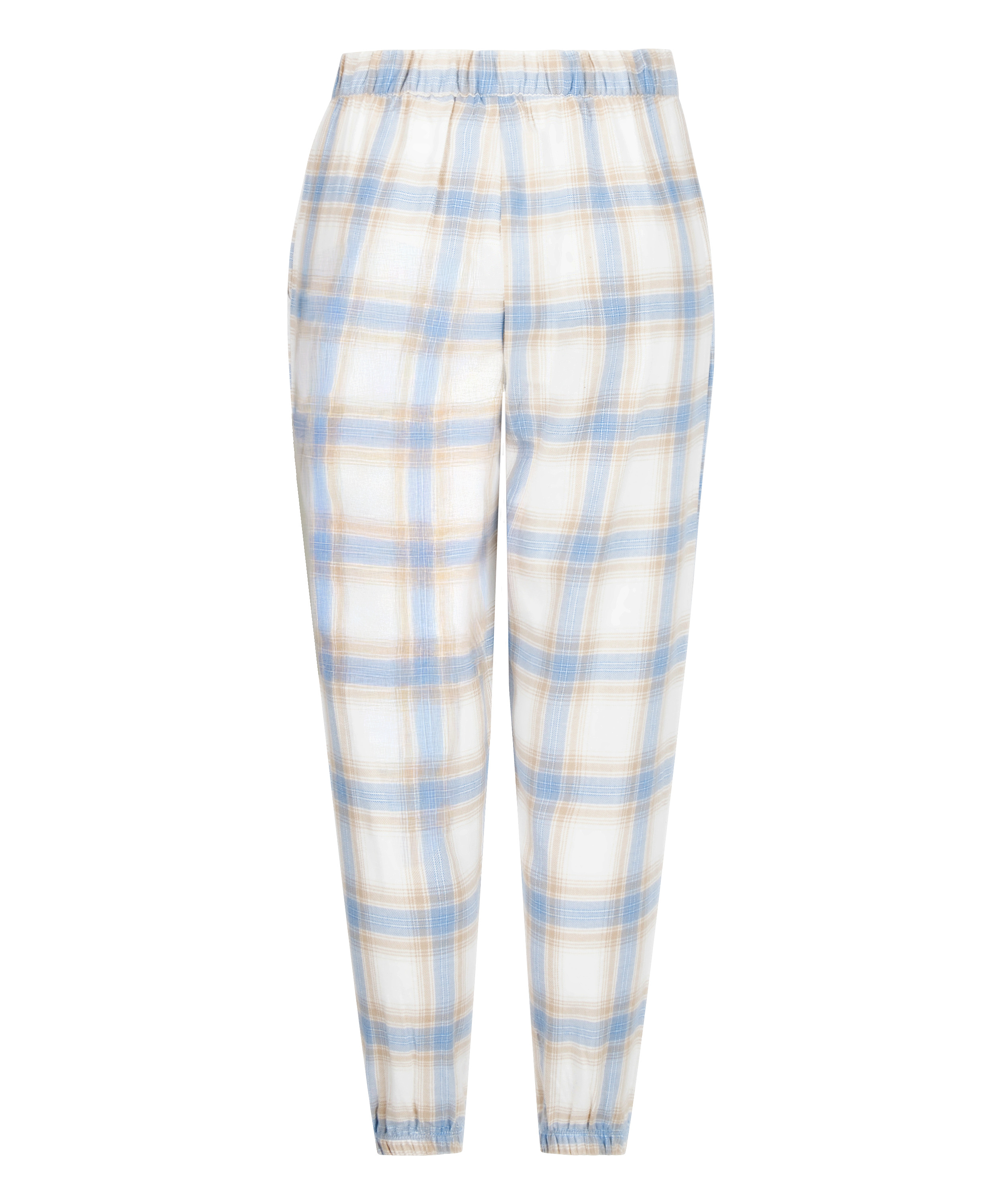 Petite pantalon de pyjama en serg&eacute;, Bleu, main
