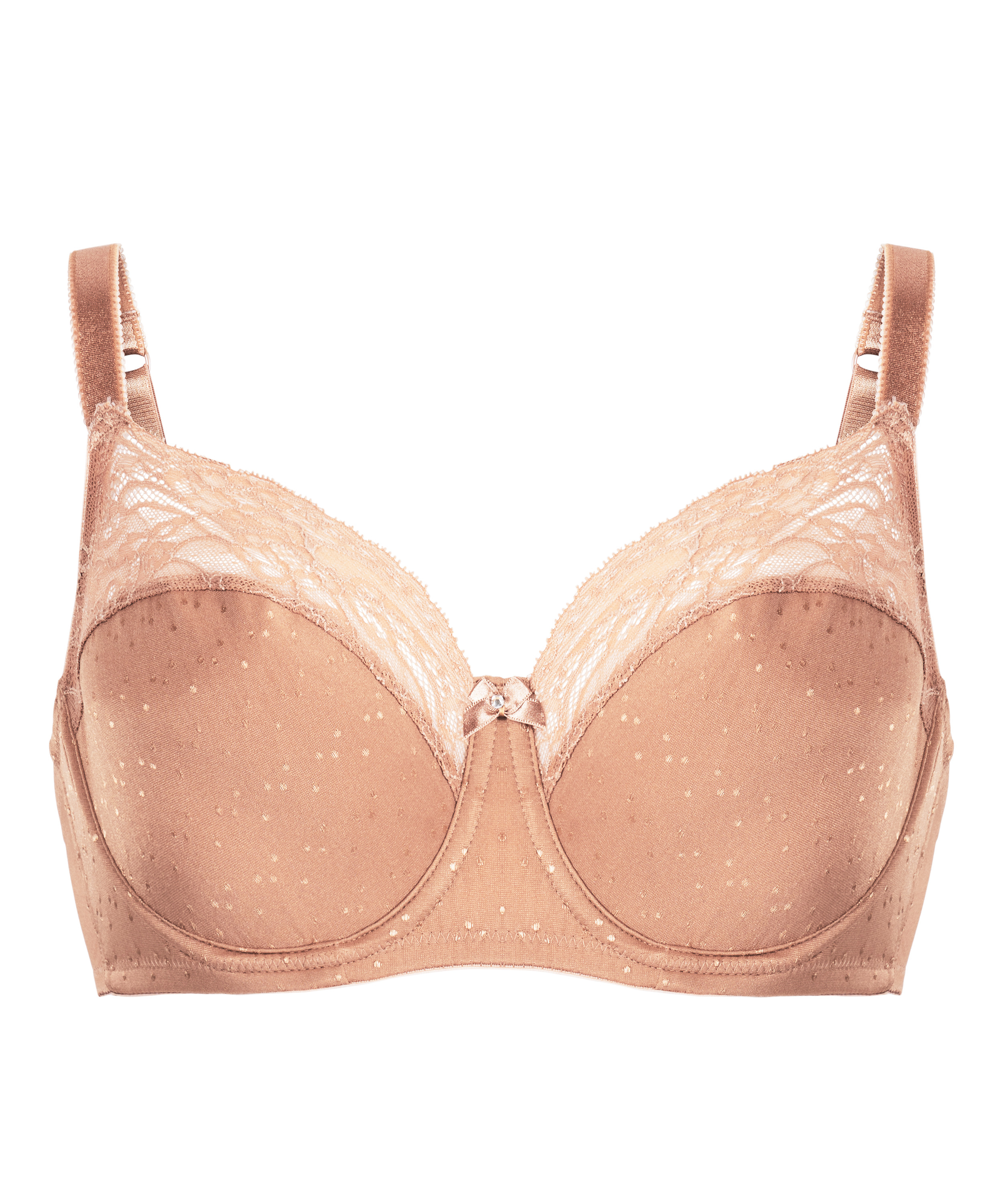 Soutien-gorge &agrave; armatures non-pr&eacute;form&eacute; Sophie, Brun, main