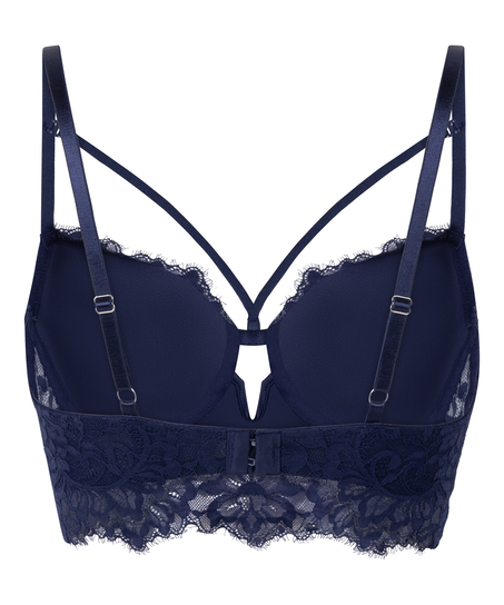 Soutien-gorge &agrave; armatures pr&eacute;form&eacute; longline Isabella, Bleu