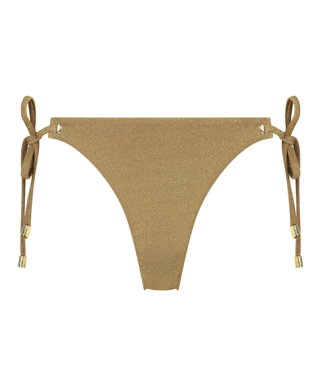 Slip de Bikini Cheeky Tanga Goldie Shimmer, Jaune