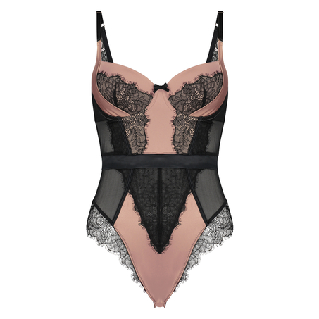 Body à armatures préformé Arianne, Noir
