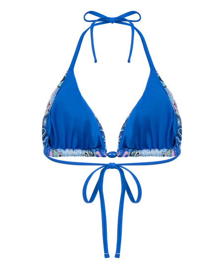 Triangel bikinitop Cali, Blauw