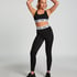 HKMX sport bh The Crop Logo Level 1, Zwart