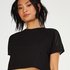 HKMX Crop Top Mesh, Zwart