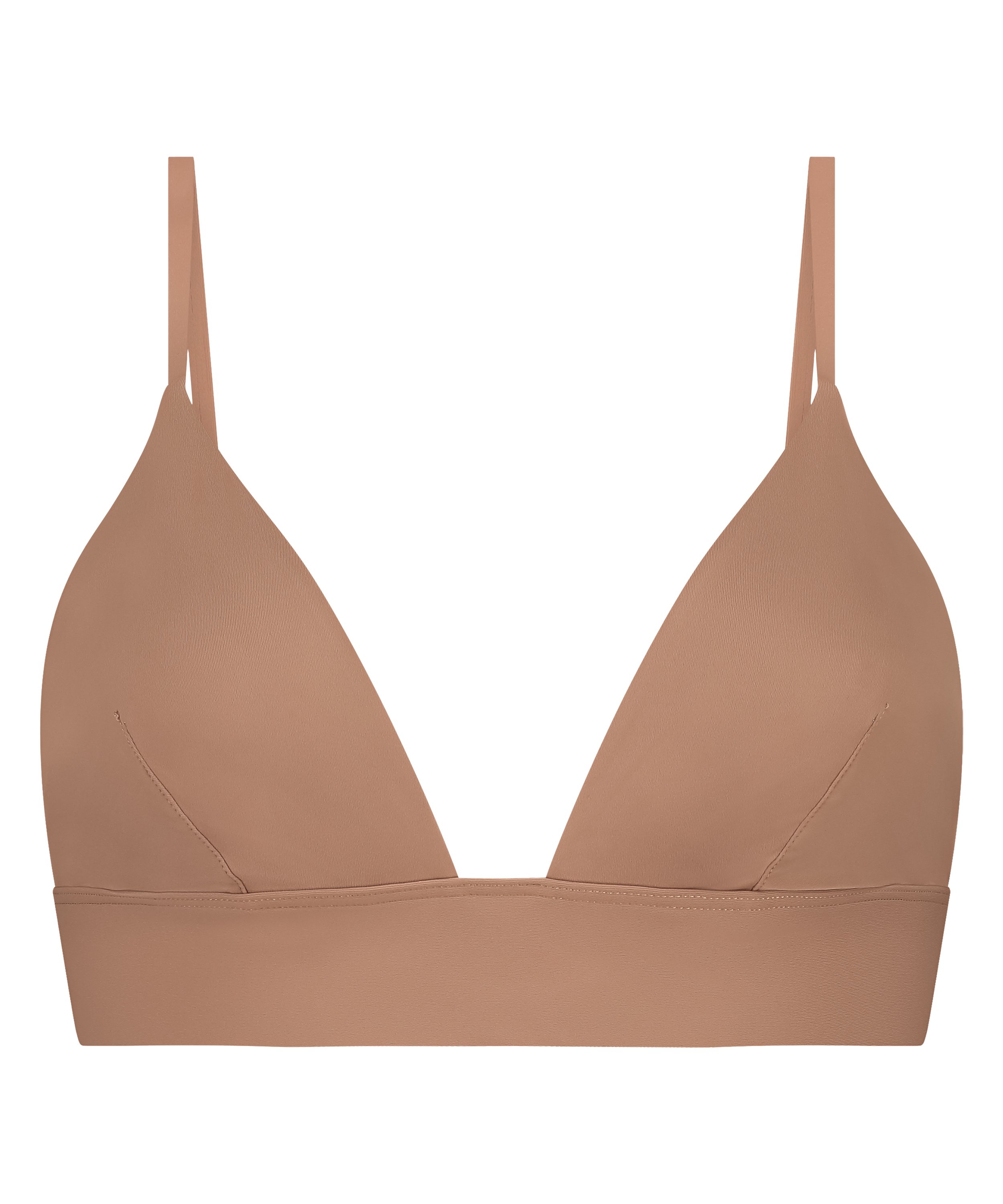 Triangel bralette Smooth, Bruin, main