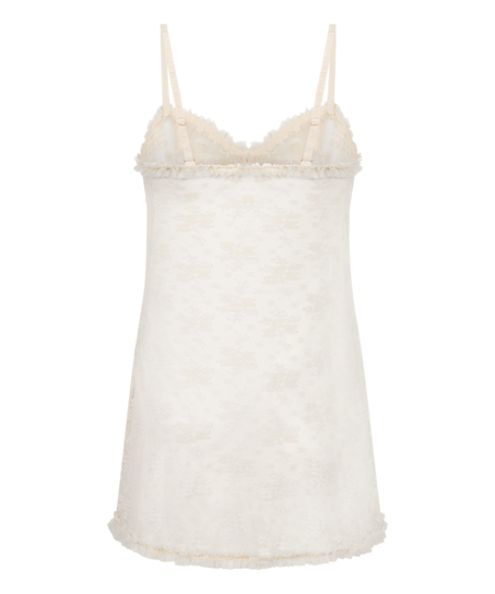 Nuisette en dentelle Darcy, Blanc