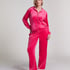 Velours pyjamabroek, Roze