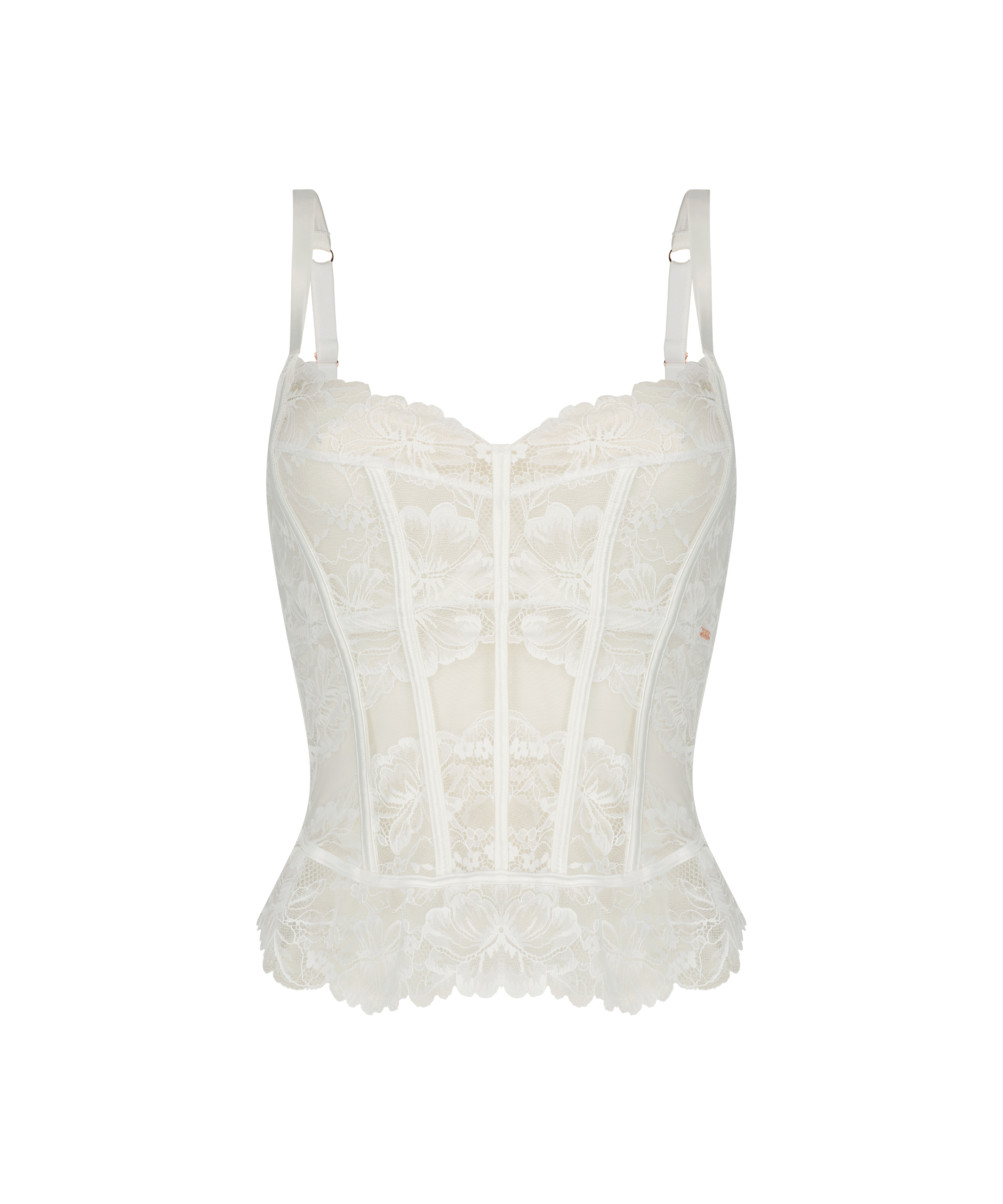 Bustier Cesca, Blanc, main
