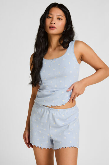 Hunkemöller Pointelle Short Blauw