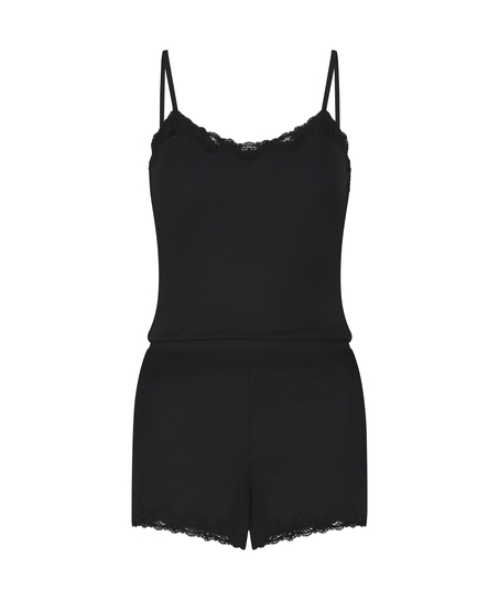 Ensemble de pyjama court Cami, Noir