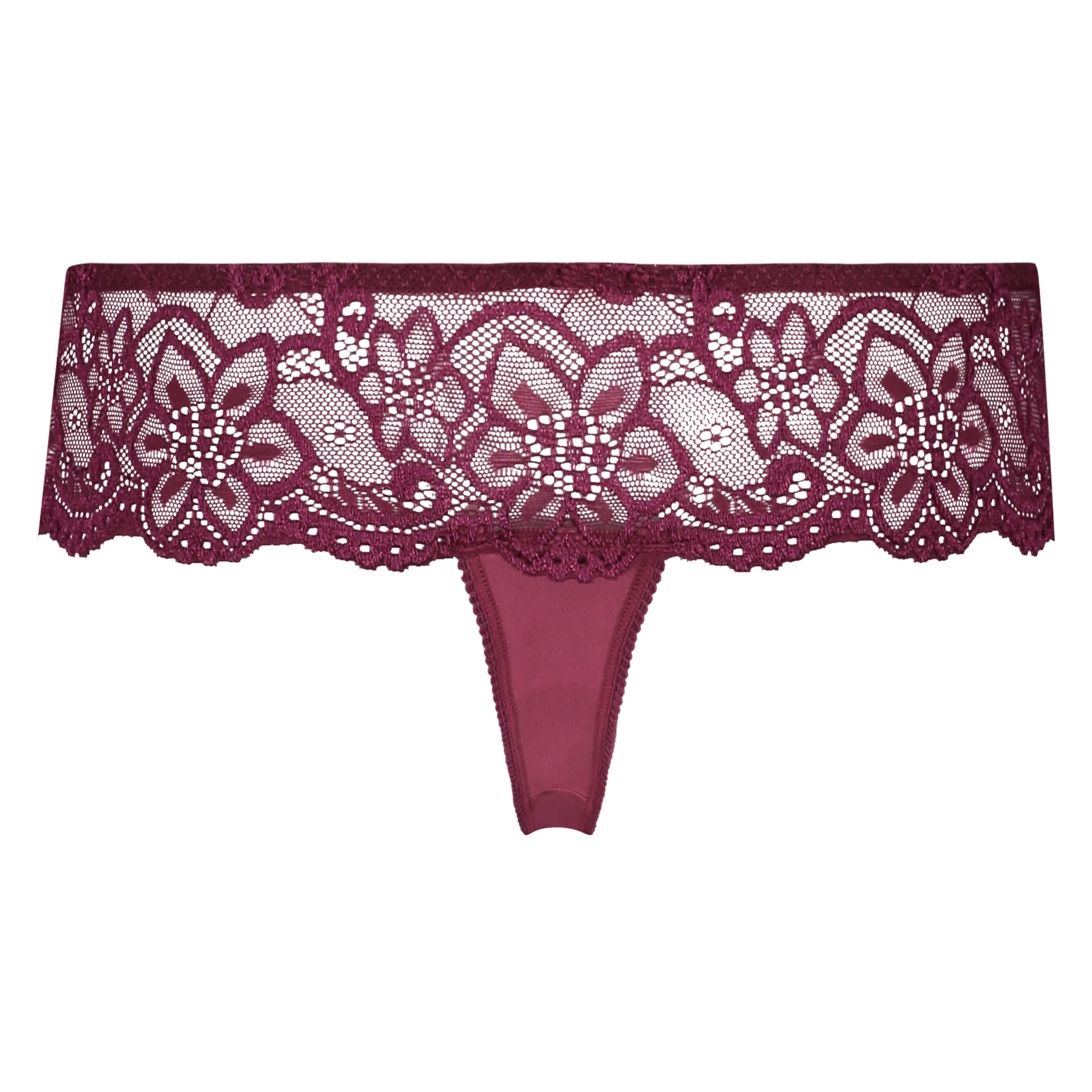 Boxer string Rosie, Pourpre, main
