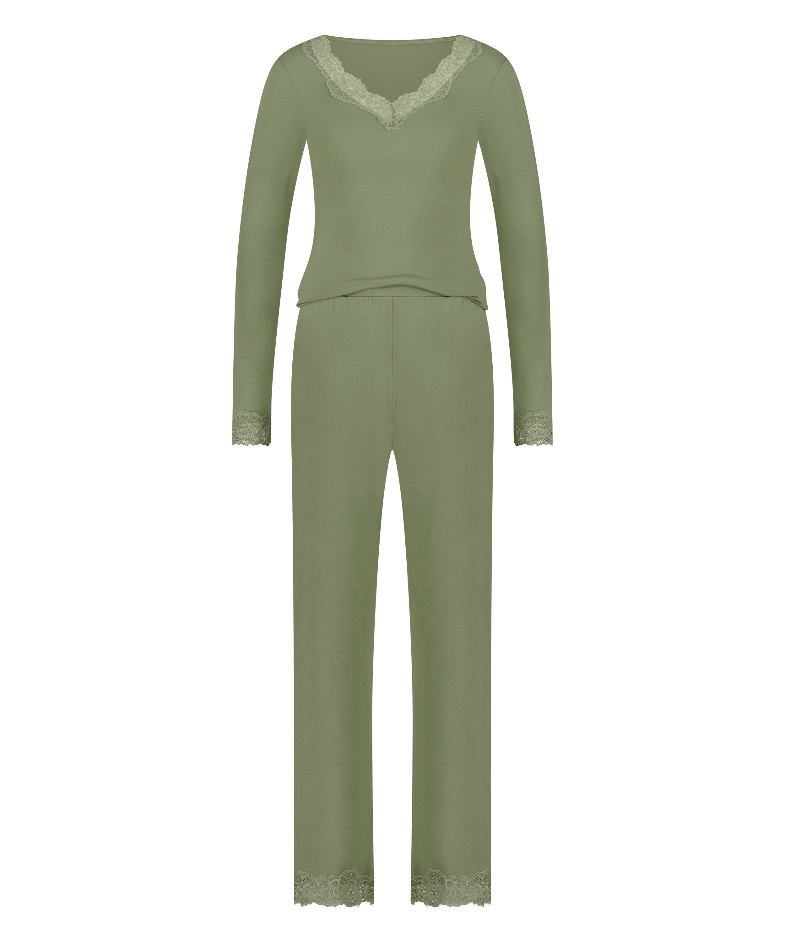 Pyjama set, Groen, main