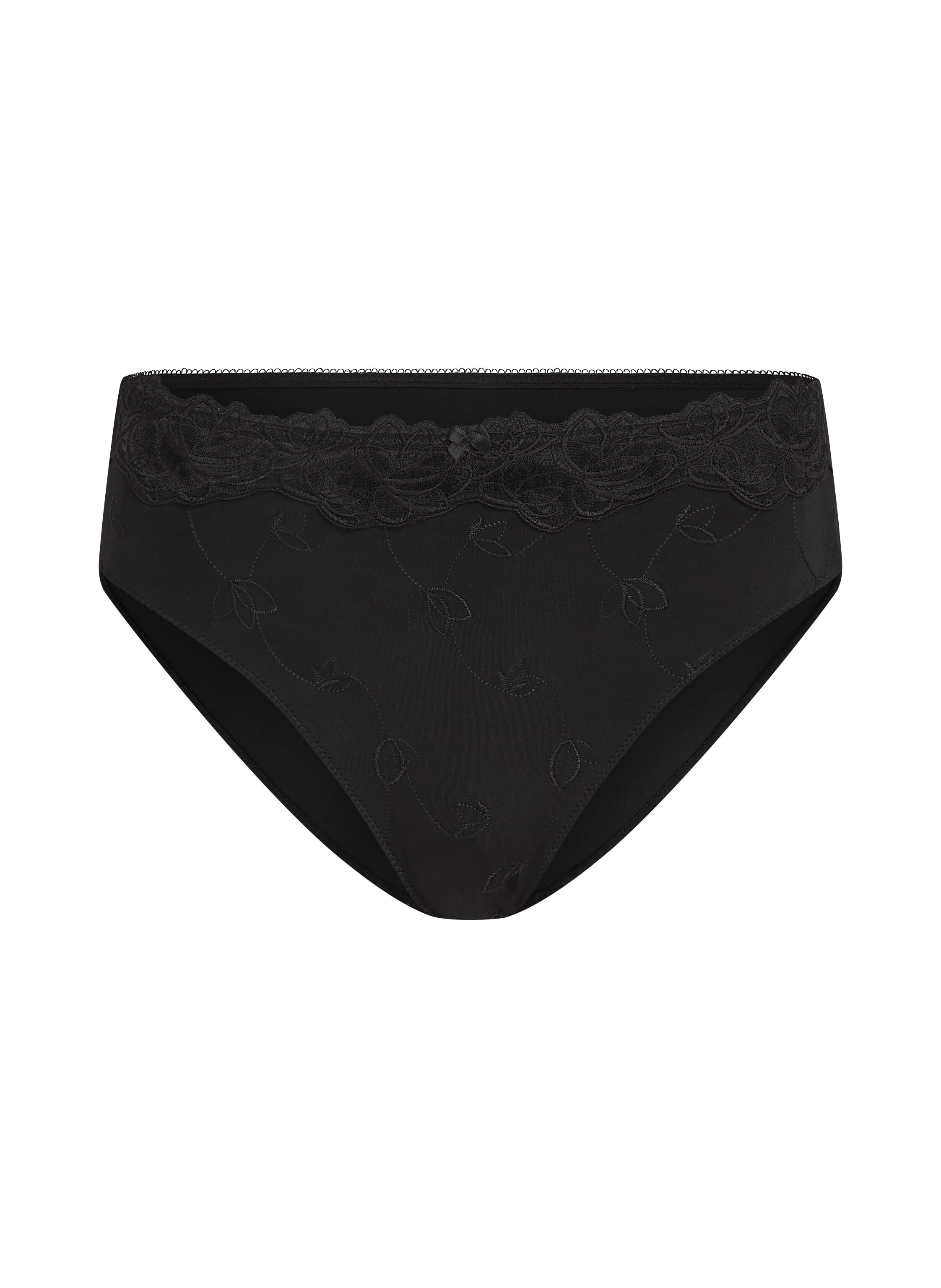 Slip taille haute Diva, Noir