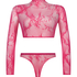 Private Lace Set, Roze