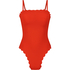 Badpak Bandeau Scallop, Rood