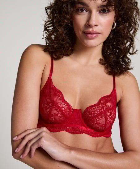 Soutien-gorge non-rembourré à armatures Isabelle, Rouge