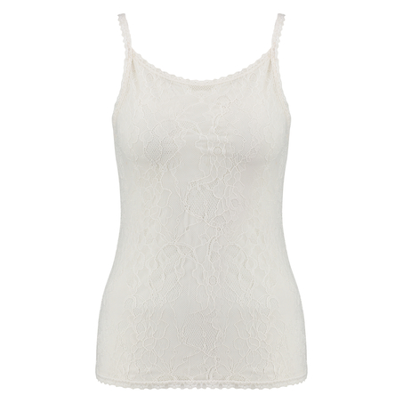 Tank top Lace, Wit