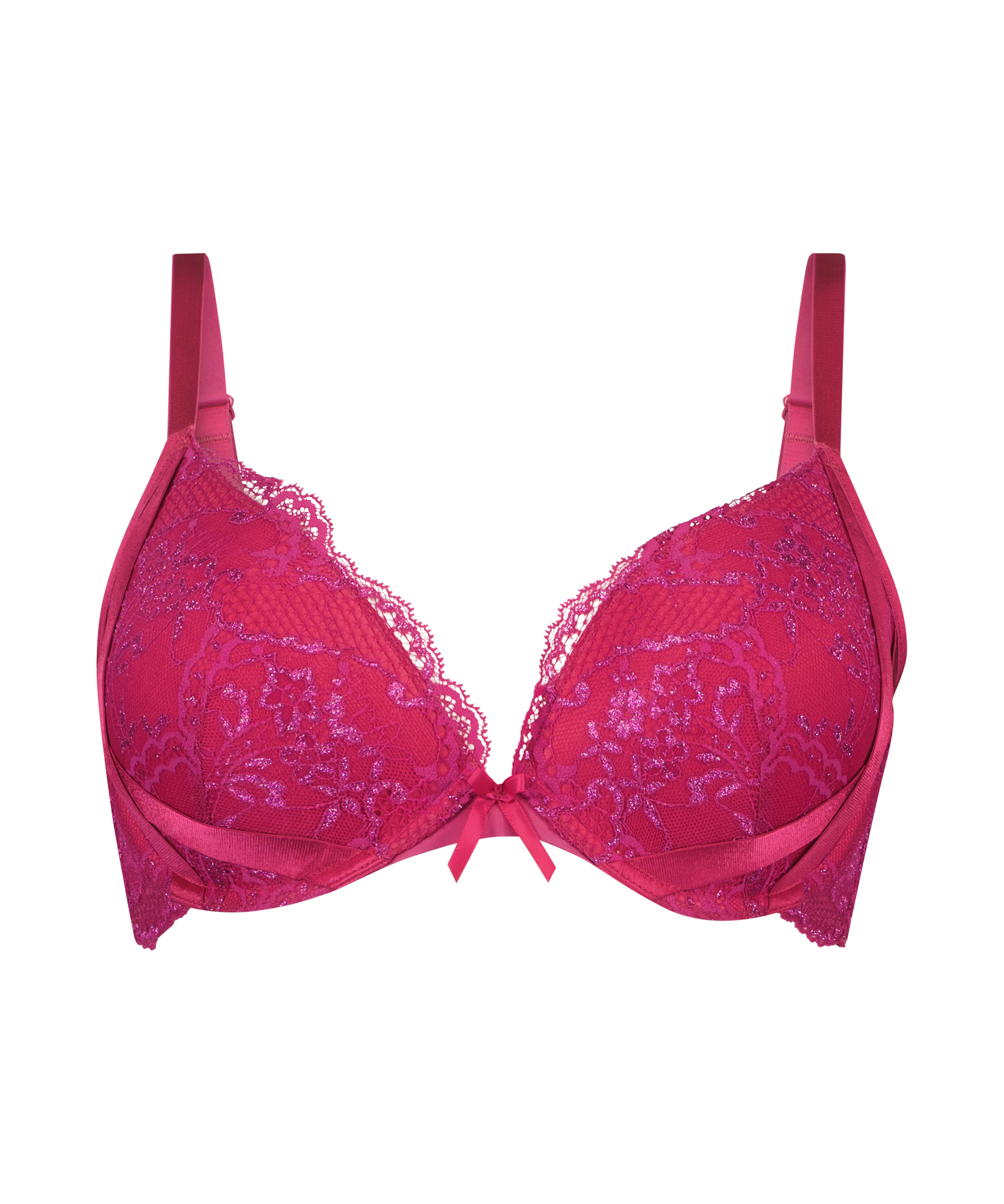 Soutien-gorge push-up &agrave; armatures pr&eacute;form&eacute; Reeva, Rose, main