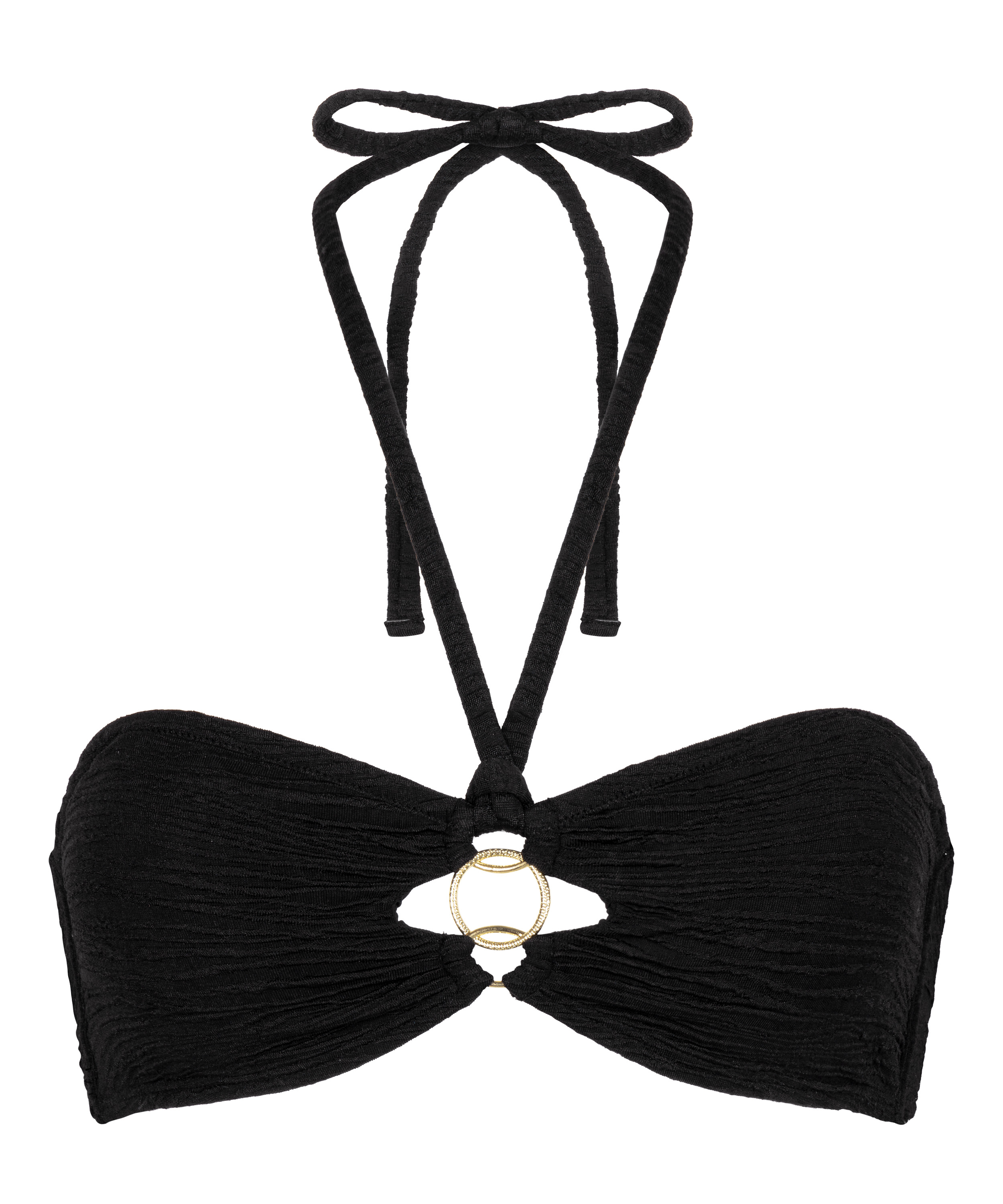 Bandeau bikini top Bahamas, Zwart, main