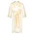 Kimono en dentelle de soie, Beige