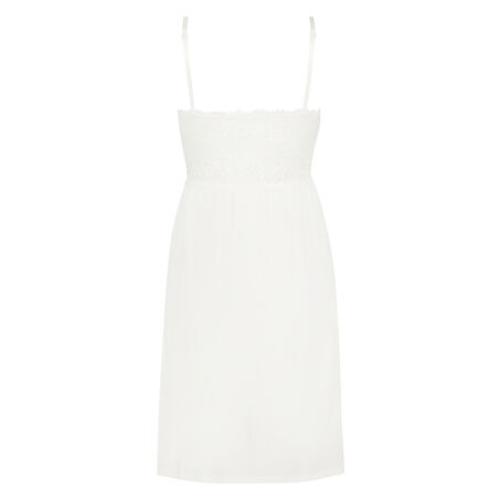 Slipdress Modal lace, Wit