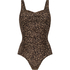 Maillot de bain Leopard, Brun