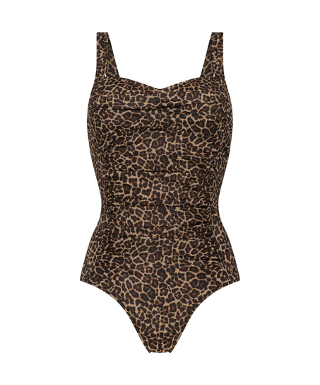 Maillot de bain Leopard, Brun