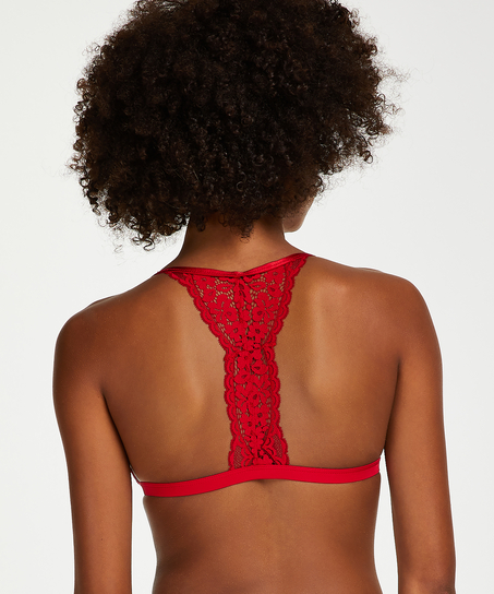 Brassi&egrave;re triangulaire moul&eacute;e Rose, Rouge