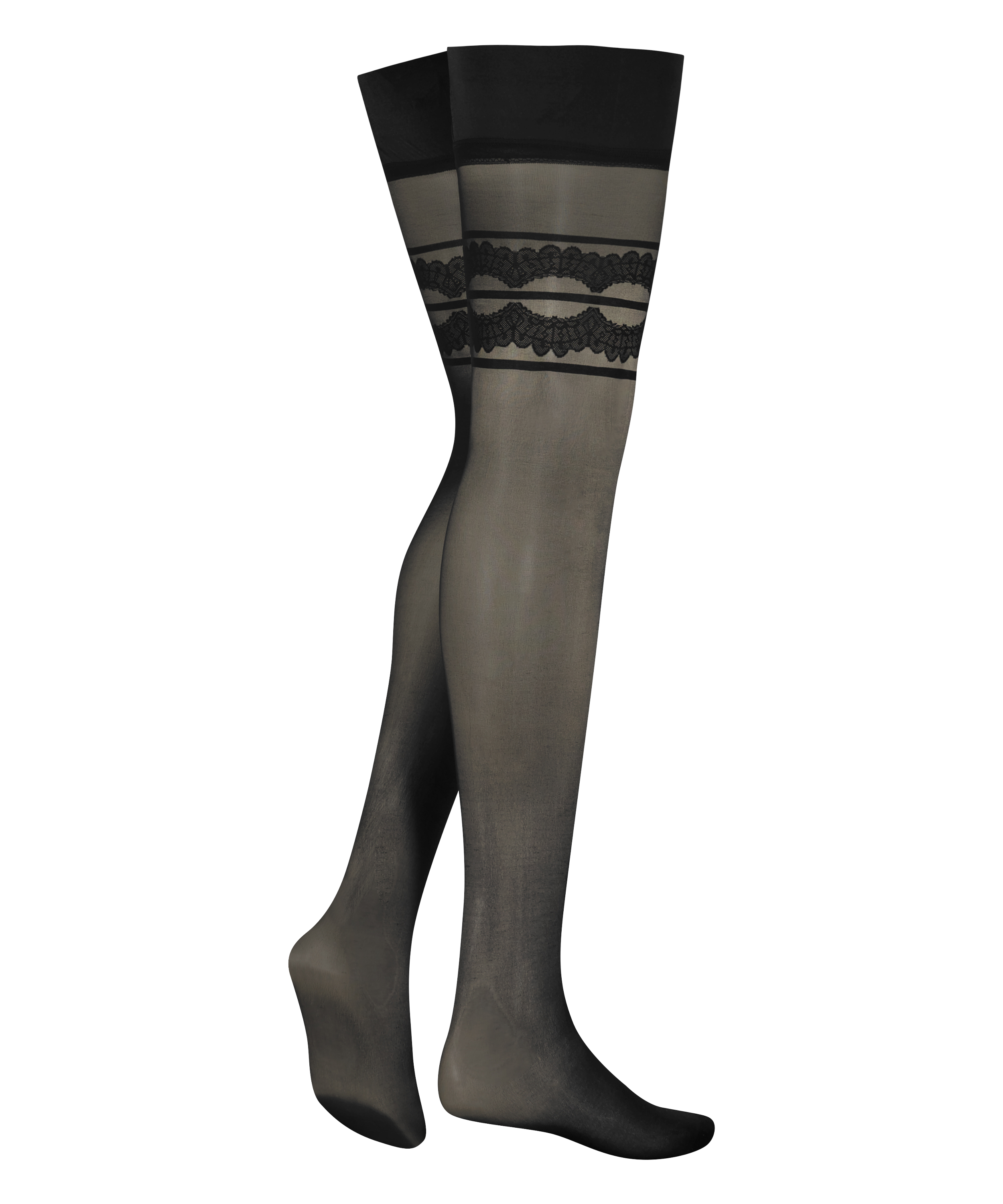 15 Denier Stockings Cleo, Zwart, main