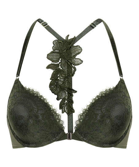 Soutien-gorge à armatures rembourré push-up Amara, Vert