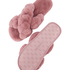 Slippers Fake Fur, Roze
