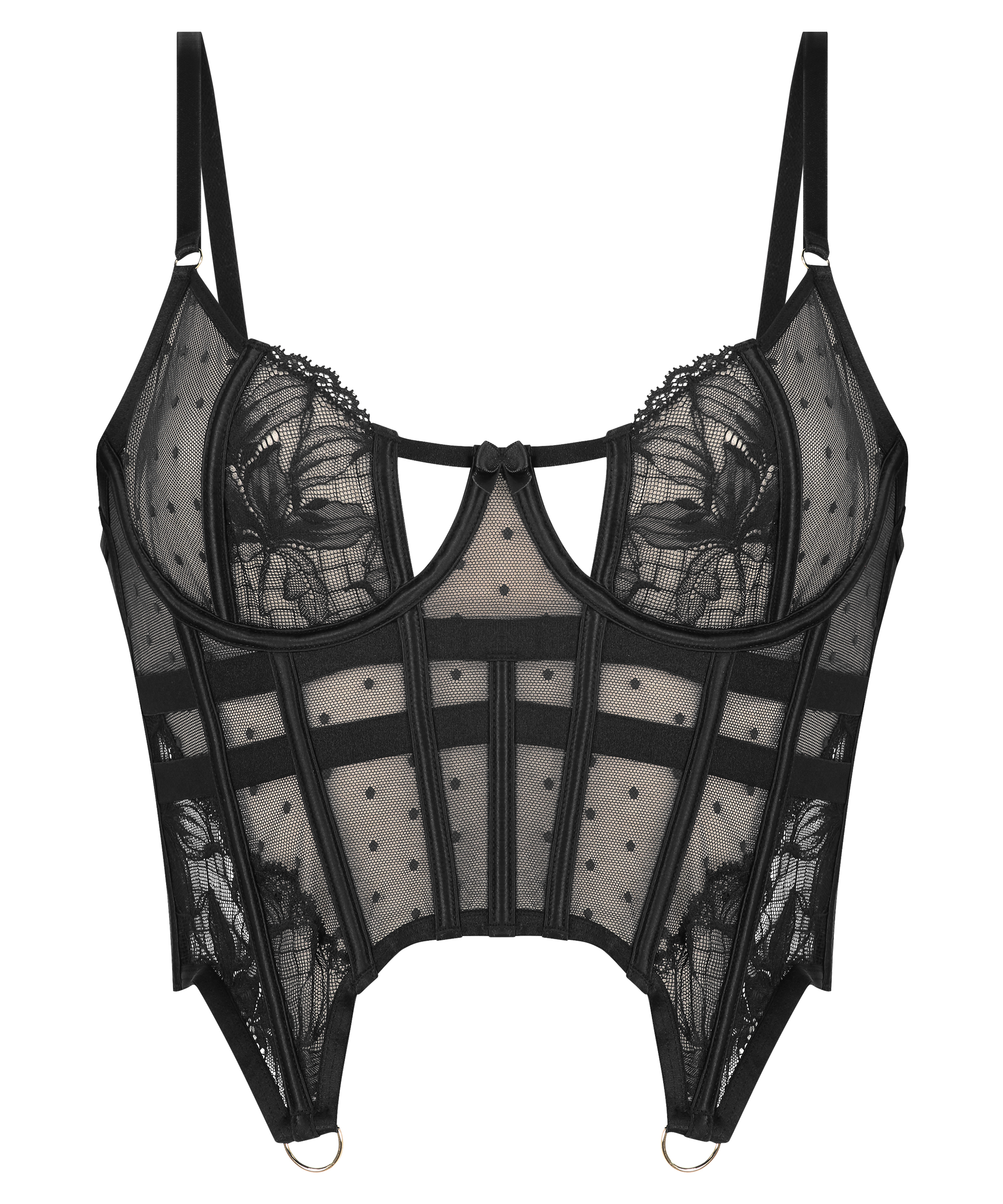 Bustier Lulu, Zwart, main