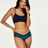Slip brésilien V-shape micro, Bleu