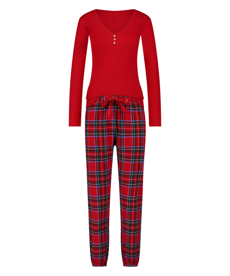 Ensemble pyjama Flannel, Rouge