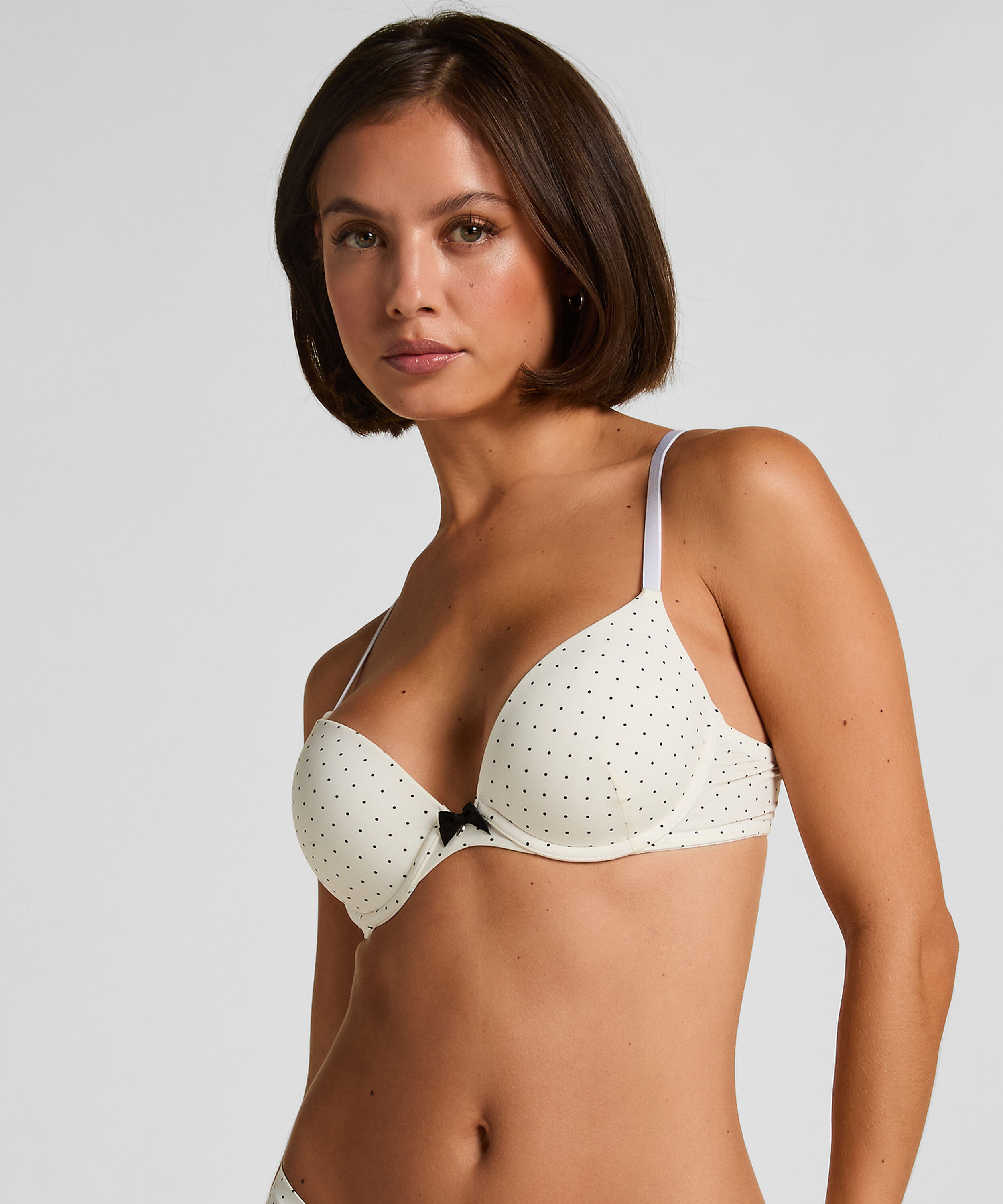 Soutien-gorge &agrave; armatures pr&eacute;form&eacute; Plunge, Blanc