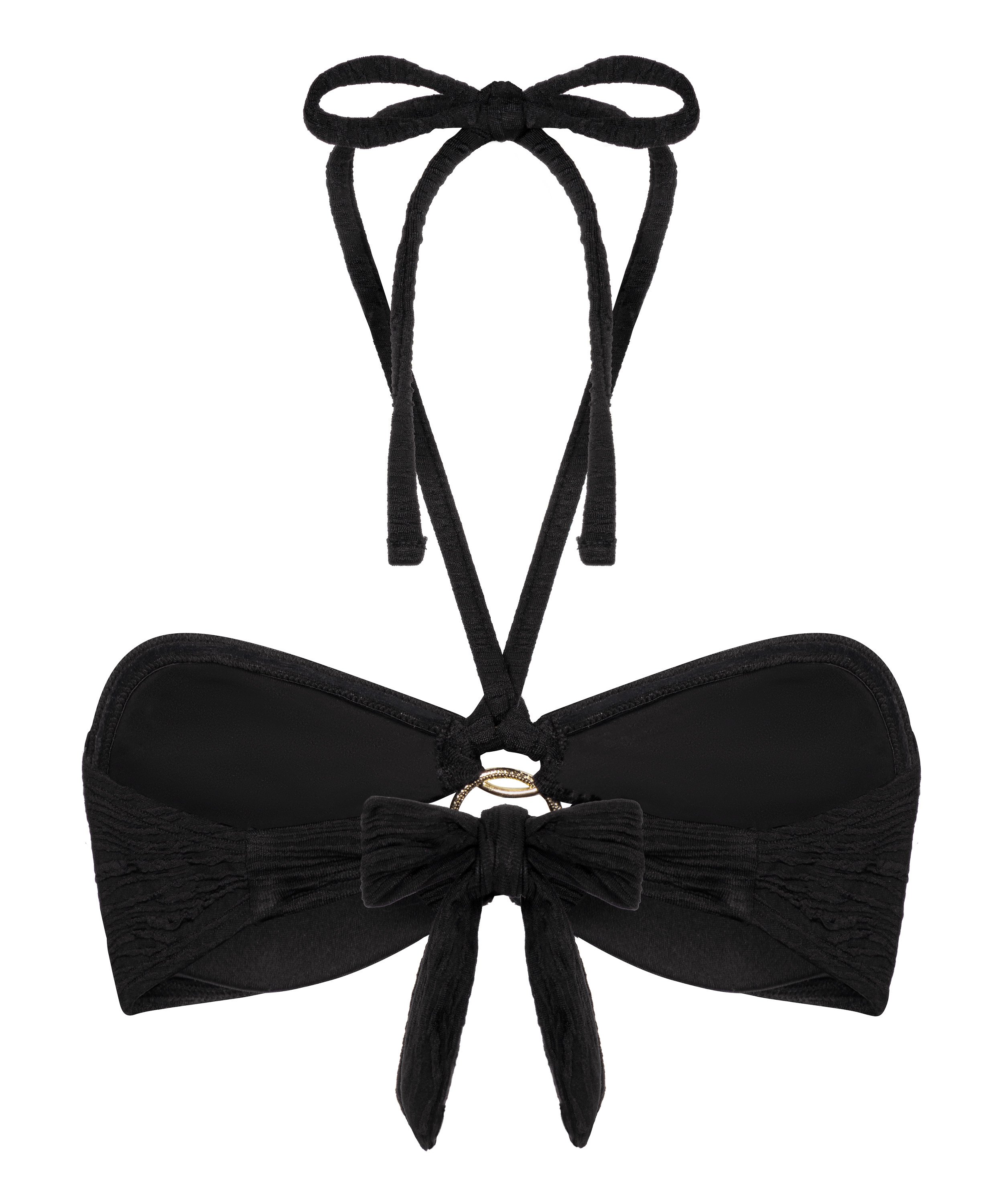 Bandeau bikini top Bahamas, Zwart, main