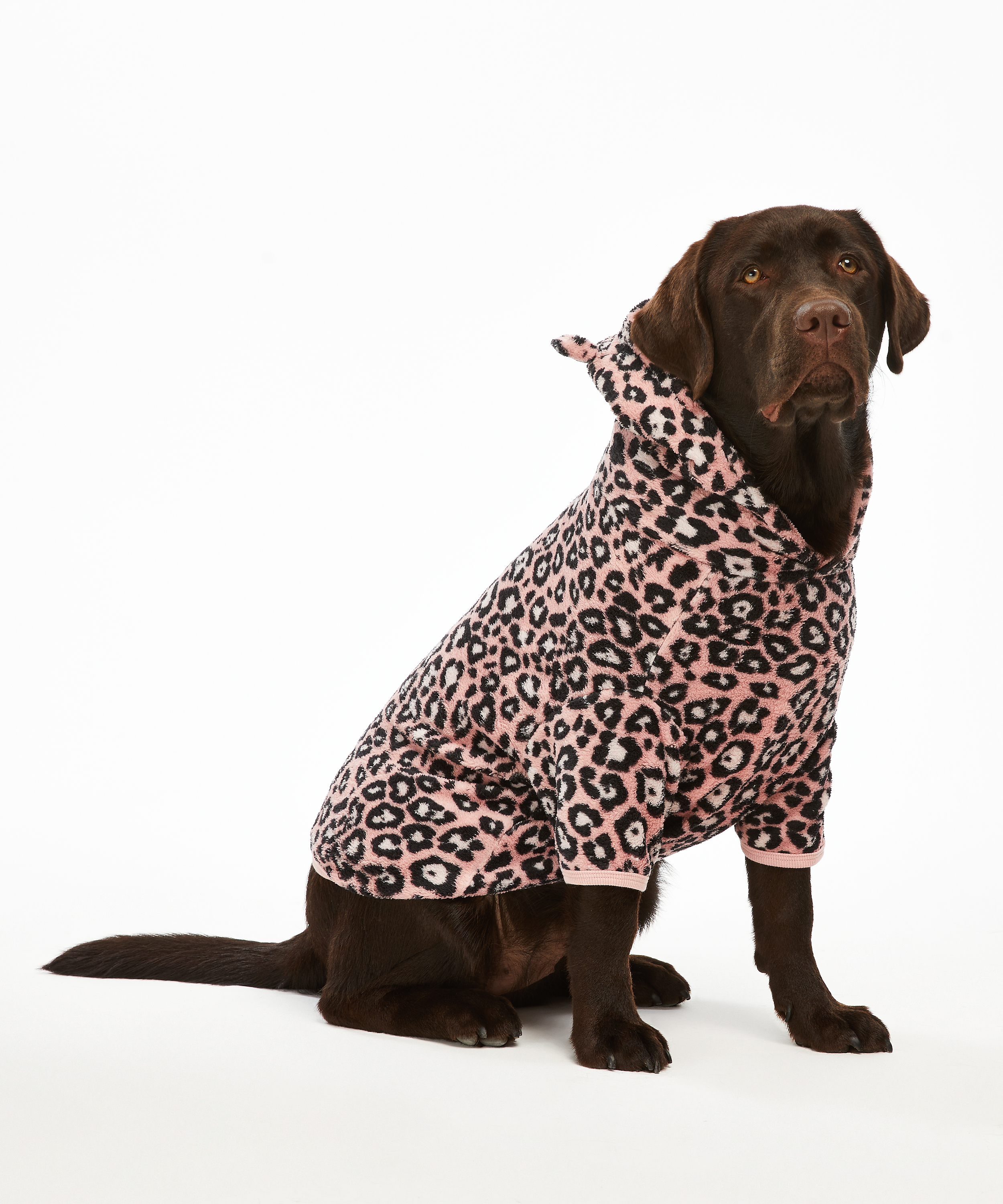 Fleece honden onesie, Roze, main